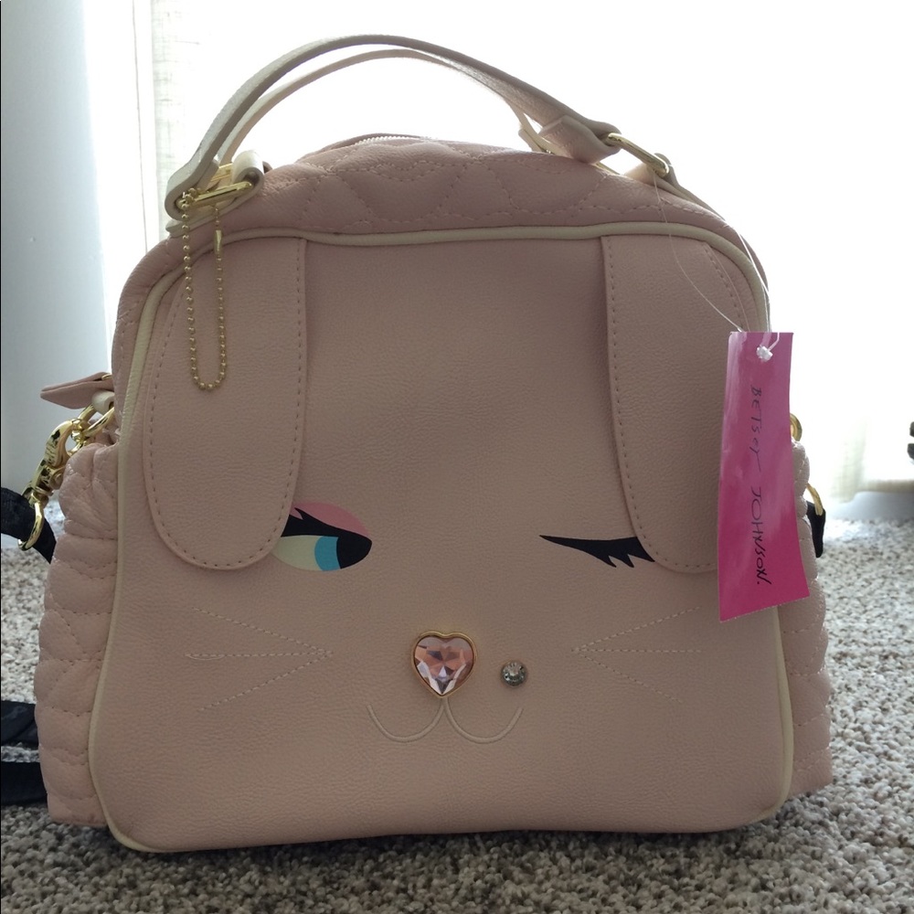 Betsey Johnson Pink Bunny Lunch Tote